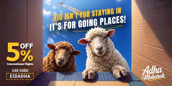 Save up to 5% on Eid flights for a limited time